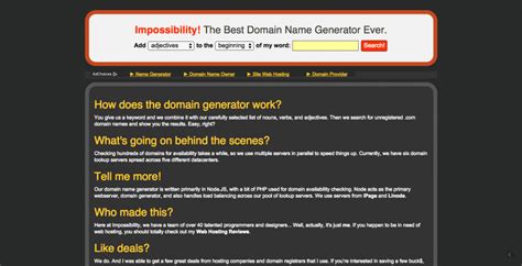 Domain Name Generators: 12 Best Free Tools - 2015 Edition