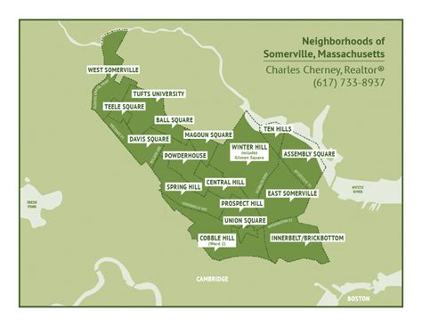 Map of Somerville Neighborhoods | Somerville Massachusetts Map