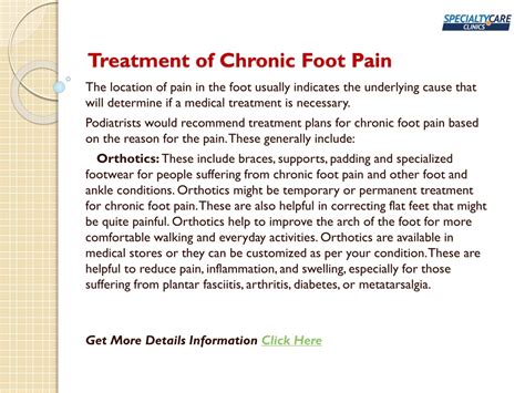 PPT - How to Deal with Chronic Foot Pain? PowerPoint Presentation, free download - ID:11064665