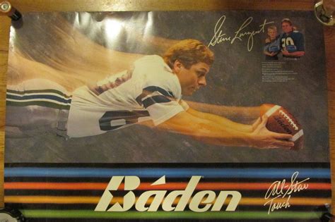 1980'S STEVE LARGENT SEATTLE SEAHAWKS POSTER-BADEN-RARE | #1794657712