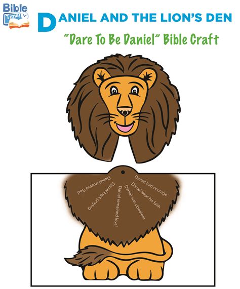 Printable Lesson For Kids On Daniel In The Lions Den - Tedy Printable ...