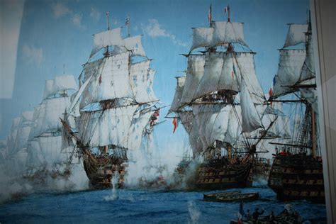 Battle of Trafalgar a signed print by Montague Dawson - Christie Antiques