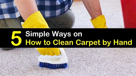 5 Simple Ways on How to Clean Carpet by Hand