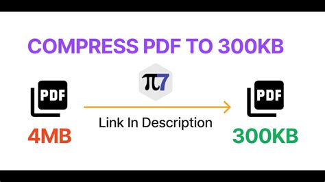 Compress PDF to 300kb Online | Pi7 PDF Compressor - YouTube