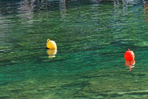 Buoys at sea stock image. Image of natural, calm, beauty - 42130243