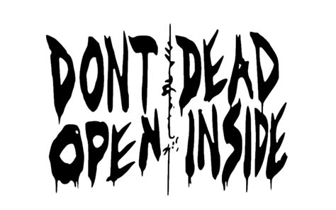 Don't Open Dead Inside Decal Walking Dead Decal | Etsy