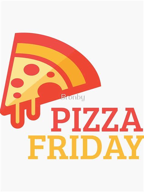 "Funny Pizza Friday Retro Dripping Pizza Party on Fridays" Sticker by ...