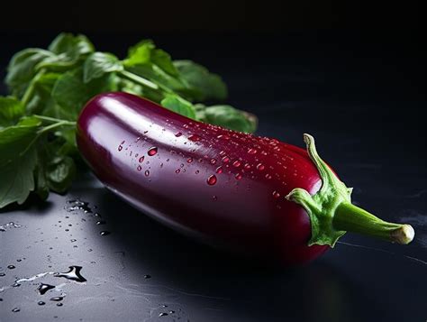 Premium AI Image | HighDetailed Isolated Aubergine