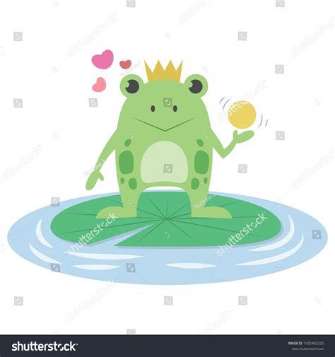 Frog Prince Vector Illustration Story Book Stock Vector (Royalty Free ...