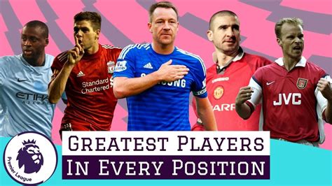 7 Greatest Premier League Players In EVERY Position & All Time XI - YouTube