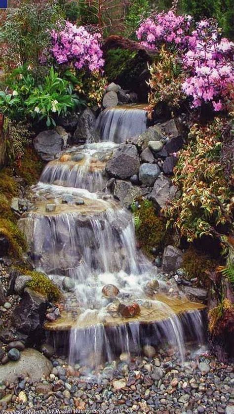 Small Waterfall Pond Landscaping For Backyard Decor Ideas 93 | Water features in the garden ...