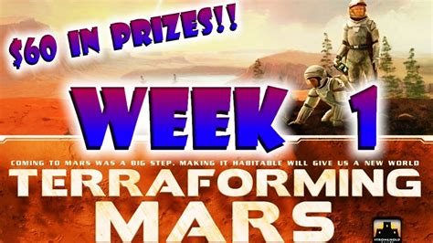 Win $ Playing Terraforming Mars Challenges Week 1 - YouTube