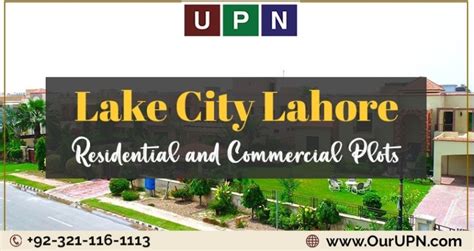 Lake City Lahore Residential and Commercial Plots - UPN