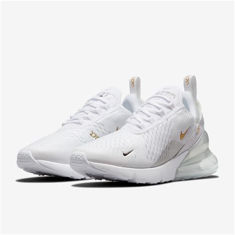 Nike Sportswear Womens Air Max 270 Essential - White/Metallic Gold ...