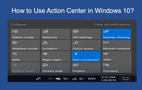 How to Use Windows 10 Action Center? – WebNots