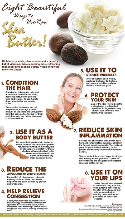 8 Ways to Use Raw Shea Butter (Infographic) #soapinfographic | The body shop, Shea butter, Shea ...