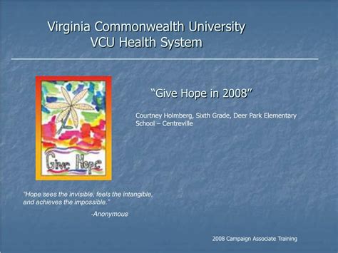 PPT - Virginia Commonwealth University VCU Health System PowerPoint Presentation - ID:26548