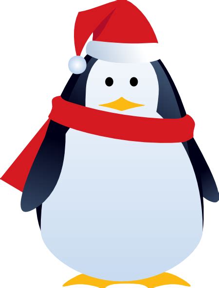 Christmas Penguin Clip Art at Clker.com - vector clip art online ...