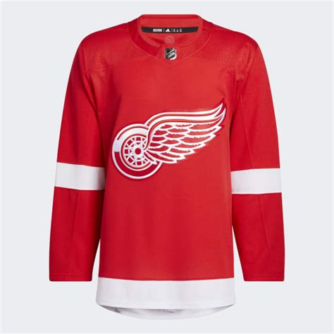 adidas Men's Red Wings Home Authentic Hockey Jersey - Red | Free ...