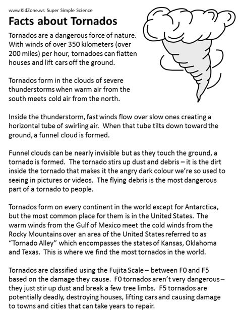 Tornado Facts Sheet