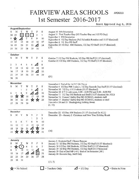 Fairview High School Calendars – Fairview, MI