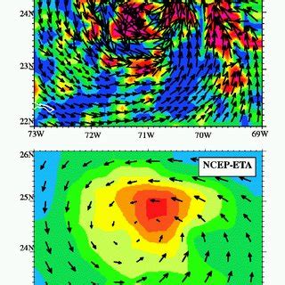 Hurricane Floyd on 13 September 1999. Black arrows representing wind ...