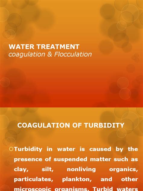 Coagulation Flocculation | Chemistry | Physical Sciences