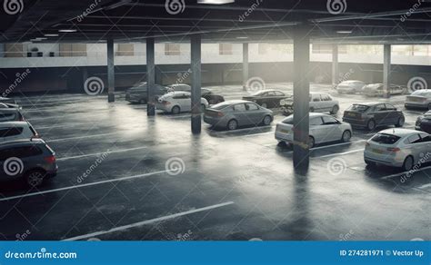 Car Parking Top View. Generative AI Stock Illustration - Illustration of industry, parking ...