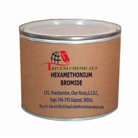 Hexamethonium Bromide, Purity: 98% Min, For Hexamethonium Compounds Industry at best price in Vapi