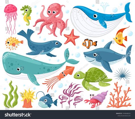 Top 10 Smallest Aquatic Animals Clipart