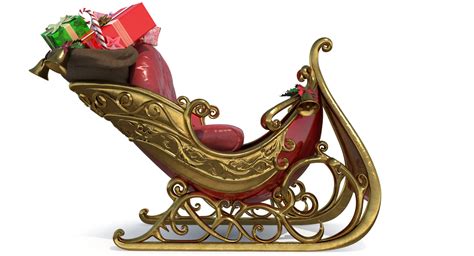 Santa claus sleigh gift 3D model - TurboSquid 1339849