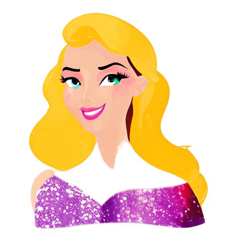 Walt Disney Princess Portrait in Detailed Frame · Creative Fabrica