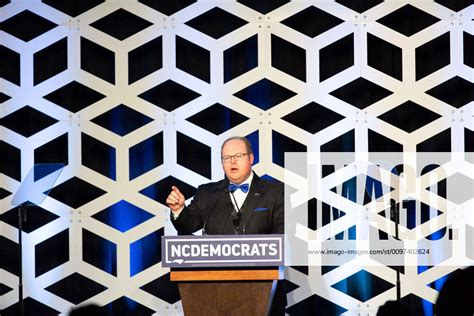 The North Carolina Democratic Party Chair, Wayne Goodwin, speaks at the ...