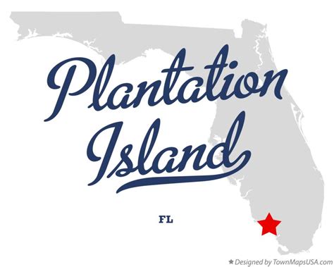 Map of Plantation Island, FL, Florida