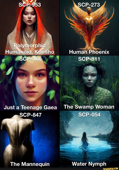 SCP-953 Polymorphic Humanoid, Kumiho SCP-166 Just a Teenage Gaea SCP ...