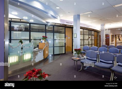 Royal Bournemouth Hospital reception waiting room Stock Photo - Alamy