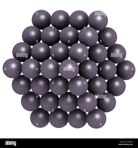 Uranium (U), crystal structure. Atoms are represented as color-coded ...