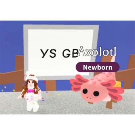 AXOLOTL Pet Adopt Me Roblox (FR/NFR) | Shopee Malaysia