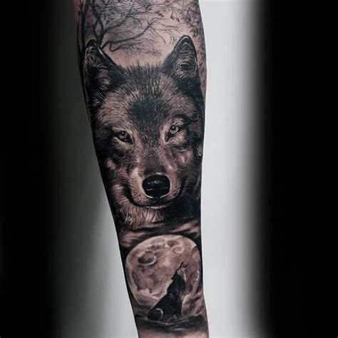 50 Realistic Wolf Tattoo Designs For Men - Canine Ink Ideas