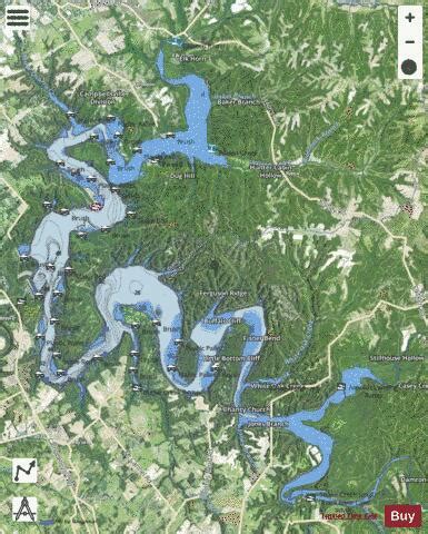 Green River Lake Fishing Map | Nautical Charts App