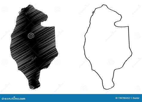 Gujrat City Islamic Republic of Pakistan, Punjab Province Map Vector Illustration, Scribble ...