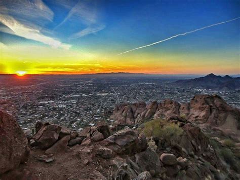 Top of camelback Arizona Sunrise, Sunrise Sunset, Sunsets, Celestial, Top, Outdoor, Outdoors ...