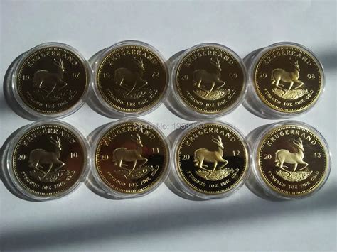 Free Shipping,8x dated 1oz Krugerrand South Africa Coins Kruger springbok gold African-in Non ...