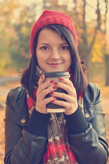 Premium Photo | Girl drinking coffee