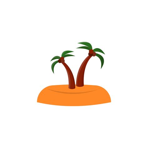 Island colored vector icon illustration 23195541 Vector Art at Vecteezy