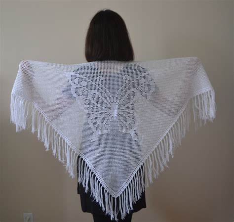 Butterfly shawl crochet » Weave Crochet