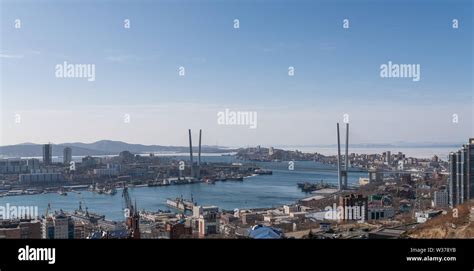 Vladivostok cityscape daylight view. Winter Stock Photo - Alamy