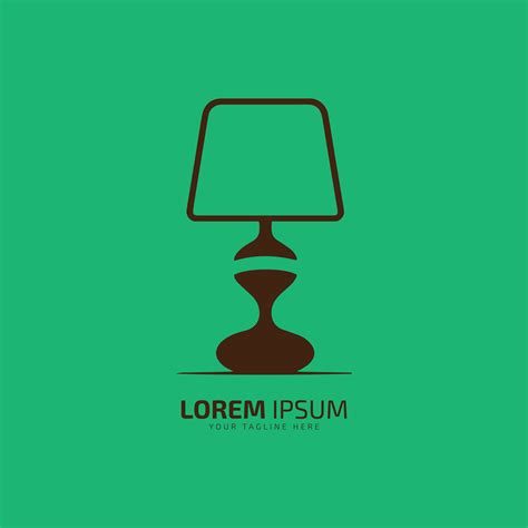 lamp logo, lamp icon silhouette vector, lamp symbol and light lamp ...