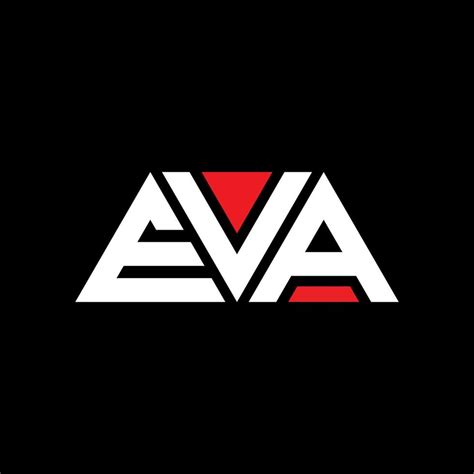 EVA triangle letter logo design with triangle shape. EVA triangle logo design monogram. EVA ...