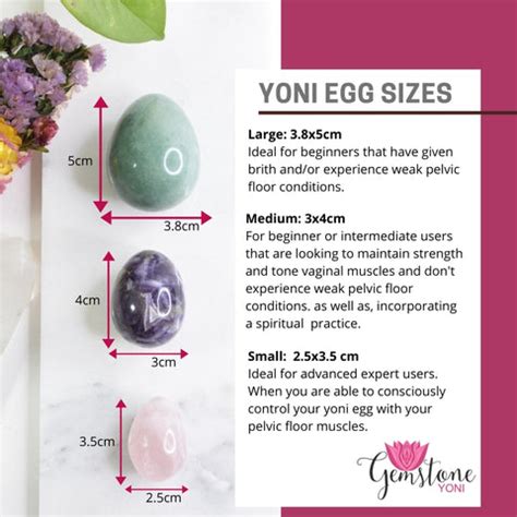 Yoni Egg Size Guide - How to pick a yoni egg - Shop online 24/7 – Gemstone Yoni